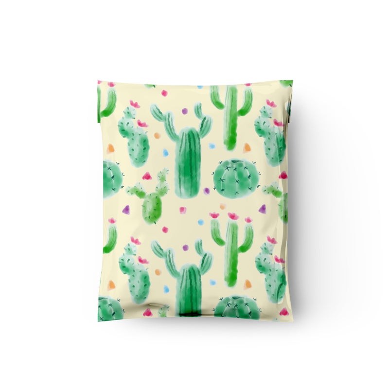 Pro Supply Global 10x13 (100) Cactus Floral Designer Poly Mailers Waterproof Self Sealing Tear Resistant Polymailers Shipping Envelopes Premium Printed Bags For Small Businesses - Image 5